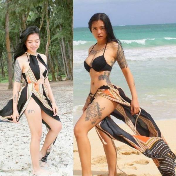 Bella Poarch Hot Beach Bikini Set Leaked - Britain - Usa on adultfans.net