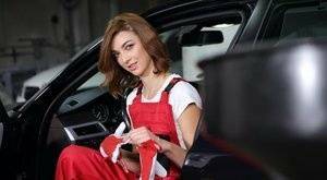 Sexy horny mechanic with awesome body reaches the climax right in a car on adultfans.net