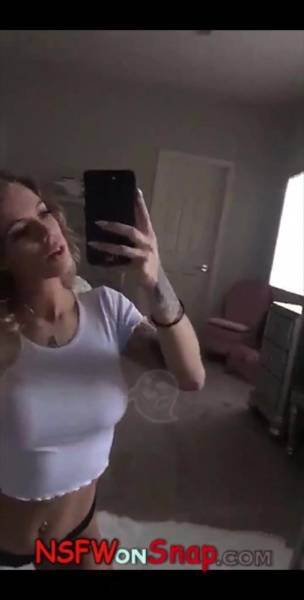 Luna Skye teasing in front of mirror snapchat premium xxx porn videos on adultfans.net