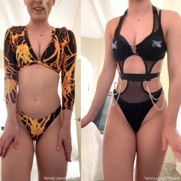STPeach Sexy Outfit Try On Haul Fansly Video  - Canada on adultfans.net