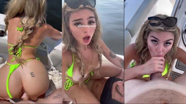 KittieBabyXXX Hardcore Sex Tape On A Boat Video  on adultfans.net