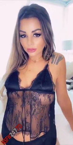 Juli Annee black outfit tease snapchat premium xxx porn videos on adultfans.net