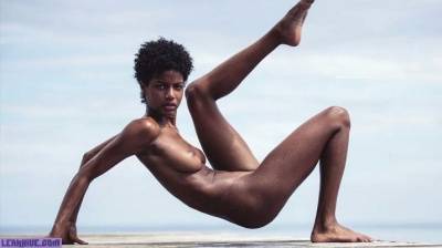 Ebonee Davis nude for NU Muses Calendar on adultfans.net