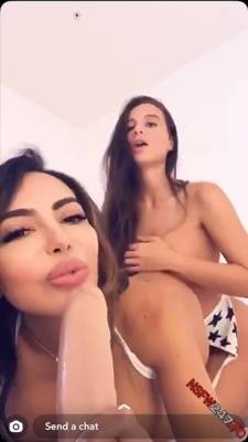 Lana Rhoades dildo show with friend snapchat premium xxx porn videos on adultfans.net