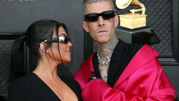 Kourtney Kardashian & Travis Barker Attend First Grammys in Las Vegas on adultfans.net