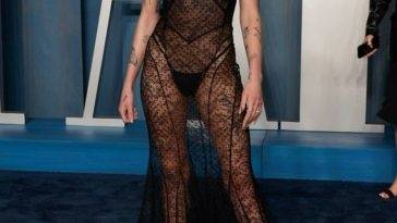 Halsey Looks Hot in a See-Through Dress at the 2022 Vanity Fair Oscar Party on adultfans.net