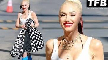 Gwen Stefani Arrives For an Appearance on Jimmy Kimmel Live! on adultfans.net