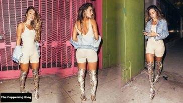 Sommer Ray Shows Her Fit Booty in a Sexy Bodysuit and Boots on adultfans.net