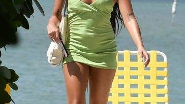 Lourdes 1CLola 1D Leon Shows Off Her Curves While Relaxing by the Pool in Miami Beach on adultfans.net