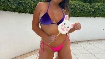 Claudia Romani Celebrates Easter in Miami Beach on adultfans.net