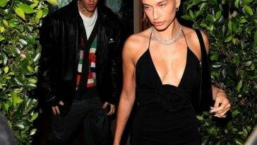 Justin and Hailey Bieber Leave After Dinner at Giorgio Baldi on adultfans.net