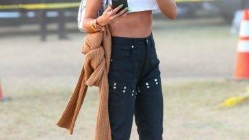 Chantel Jeffries Shows Off Her Pokies & Sexy Waist While Hanging Out at Weekend 2 Day 3 of Coachella on adultfans.net