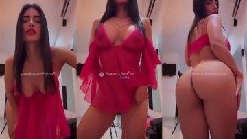 Anabella Galeano Naked See Through Nipples Video Leaked on adultfans.net