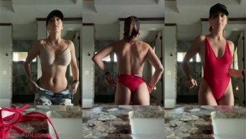 Christina Khalil Nude Swimsuit Striptease Video Leaked on adultfans.net