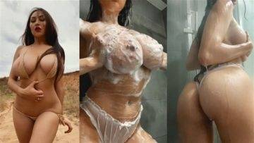 Louisa Khovanski Nude Soapy Shower Video Leaked on adultfans.net