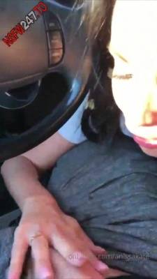 Anissa Kate risky pov blowjob in the car onlyfans porn videos on adultfans.net