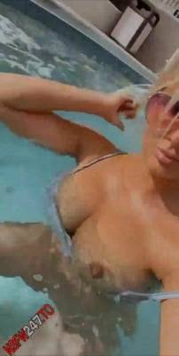 Sydney Fuller swimming pool boobs flashing snapchat premium porn videos on adultfans.net
