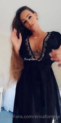 Ericafontesx sexy striptease and play with transparent dress xxx onlyfans porn videos - manythots.com