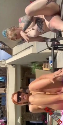 Maddison Morgan & Ashleigh Blue Nude public sunbathing show snapchat premium xxx porn videos on adultfans.net