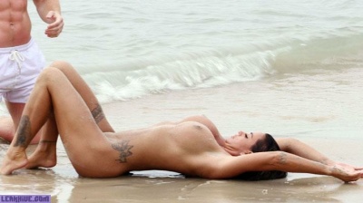 Katie Price completely naked on the beach - leakhive.com