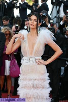 Leaked Kendall Jenner Wearing Sexy Transparent Dress At The 71st Annual Cannes Film Festival on adultfans.net