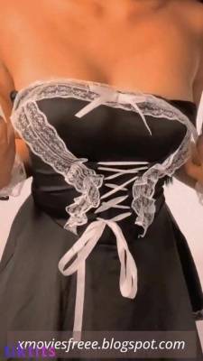 Loren - Naughty maid ready to satisfy big-tits maid lingerie on adultfans.net