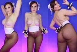 Holly Wolf Chun Li Cosplay Topless Video Leaked on adultfans.net