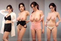 Tessa Fowler Nude Pajama & Lingerie TRY-ON Haul Video  on adultfans.net