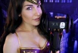 KittyKlaw ASMR Wonder Woman Licking Video  on adultfans.net