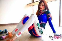 MyKinkyDope DVa OverWatch Cosplay Handjob FootJob JOI Video on adultfans.net