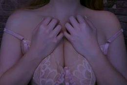Peachy Whispering ASMR Breast Play Video on adultfans.net