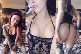 Lera Himera OnlyFans Black Lingerie Video on adultfans.net