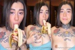 Yoursuccub OnlyFans Banana Sucking Video on adultfans.net