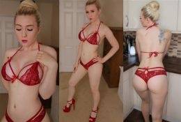 Themissnz Patreon Red Lingerie Video on adultfans.net