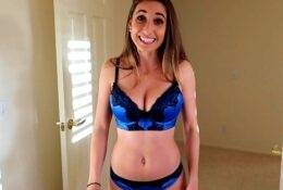 Christina Khalil Sexy Blue Bikini Try On Patreon Video on adultfans.net