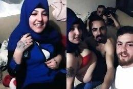 Muslim Hijab woman does slut at party on adultfans.net