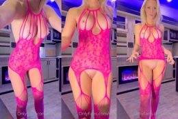 Vicky Stark Nude Pink Lingerie PPV Video  on adultfans.net