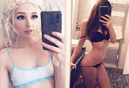 Belle Delphine in Black Thong Sexy Photos And Shower Video on adultfans.net
