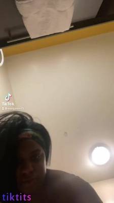 TikTok Naked little black nipples from a shapely African woman on adultfans.net
