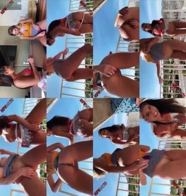 Viking Barbie outdoor show with red dildo snapchat premium 2020/05/10 on adultfans.net