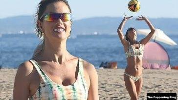 Alessandra Ambrosio Plays Volleyball with Her Boyfriend Richard Lee and Friends on adultfans.net