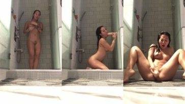 Asa Akira Nude Shower Dildo Fucking Porn Video Leaked on adultfans.net