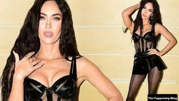 Megan Fox Poses in a Sexy Outfit at the Jimmy Choo X Mugler Collaboration Event in LA on adultfans.net