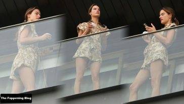 Leggy Alessandra Ambrosio Snaps Away While Enjoying the View From Her Hotel Balcony on adultfans.net