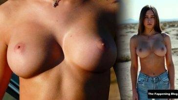Elsie Hewitt Displays Her Natural Nude Boobs For Playboy on adultfans.net