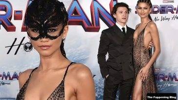Zendaya Flaunts Her Small Tits at the LA Premiere of “Spider-Man: No Way Home” on adultfans.net