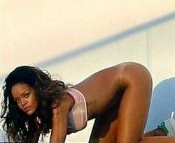 Rihanna Bottomless On All Fours Photo Shoot on adultfans.net