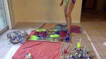 Isis Love painting naked - OnlyFans free porn on adultfans.net