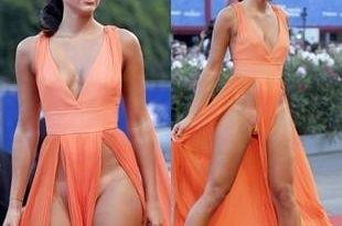 Giulia Salemi Crotch And Nipple Slips Dress Malfunction on adultfans.net