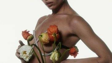Zoe Kravitz Poses Naked with Flowers for Pop Magazine on adultfans.net